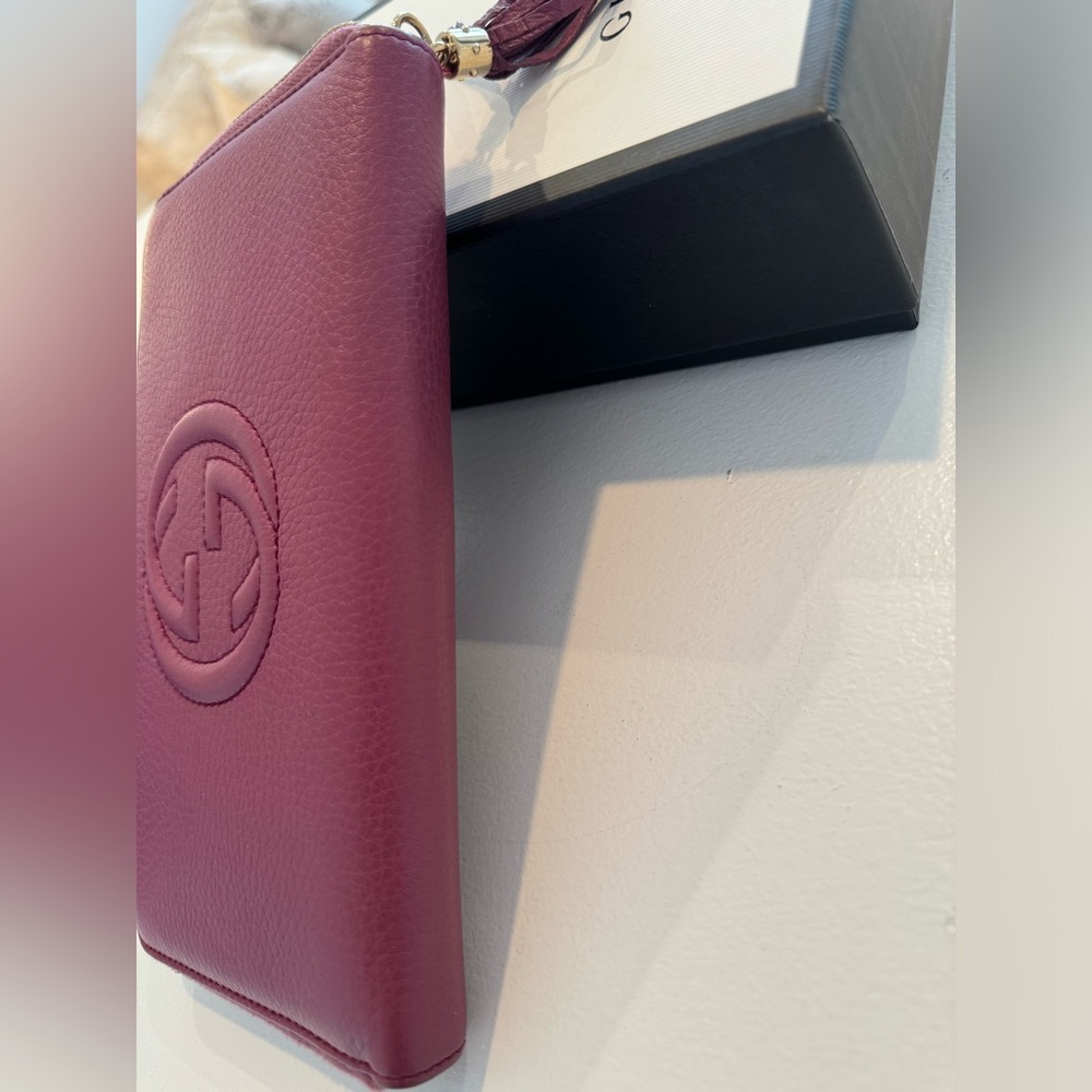 Gucci Interlocking Gg Logo Leather Continental Wa… - image 8